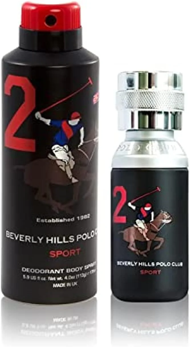 Beverly Hills Polo Club Two EDT 100ml Spray/  Deodorant Spray 175ml