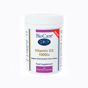 Biocare Vitamin D3 1000iu – 60 Vegetable Capsules