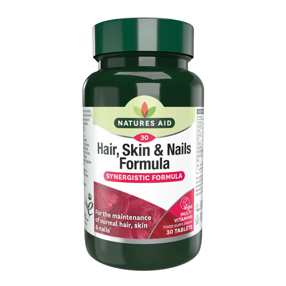 Natures Aid Hair, Skin & Nails Synergistic Formula 30 Tablets