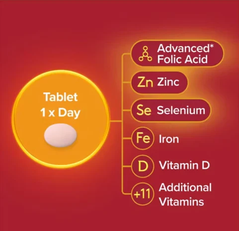 Seven Seas Folic Acid Trying For A Baby (packaging may vary) - Image 2