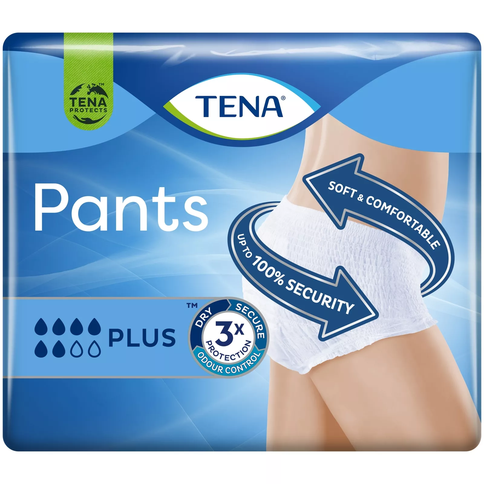 TENA Incontinence Pants Plus Medium Size - 9 Pants